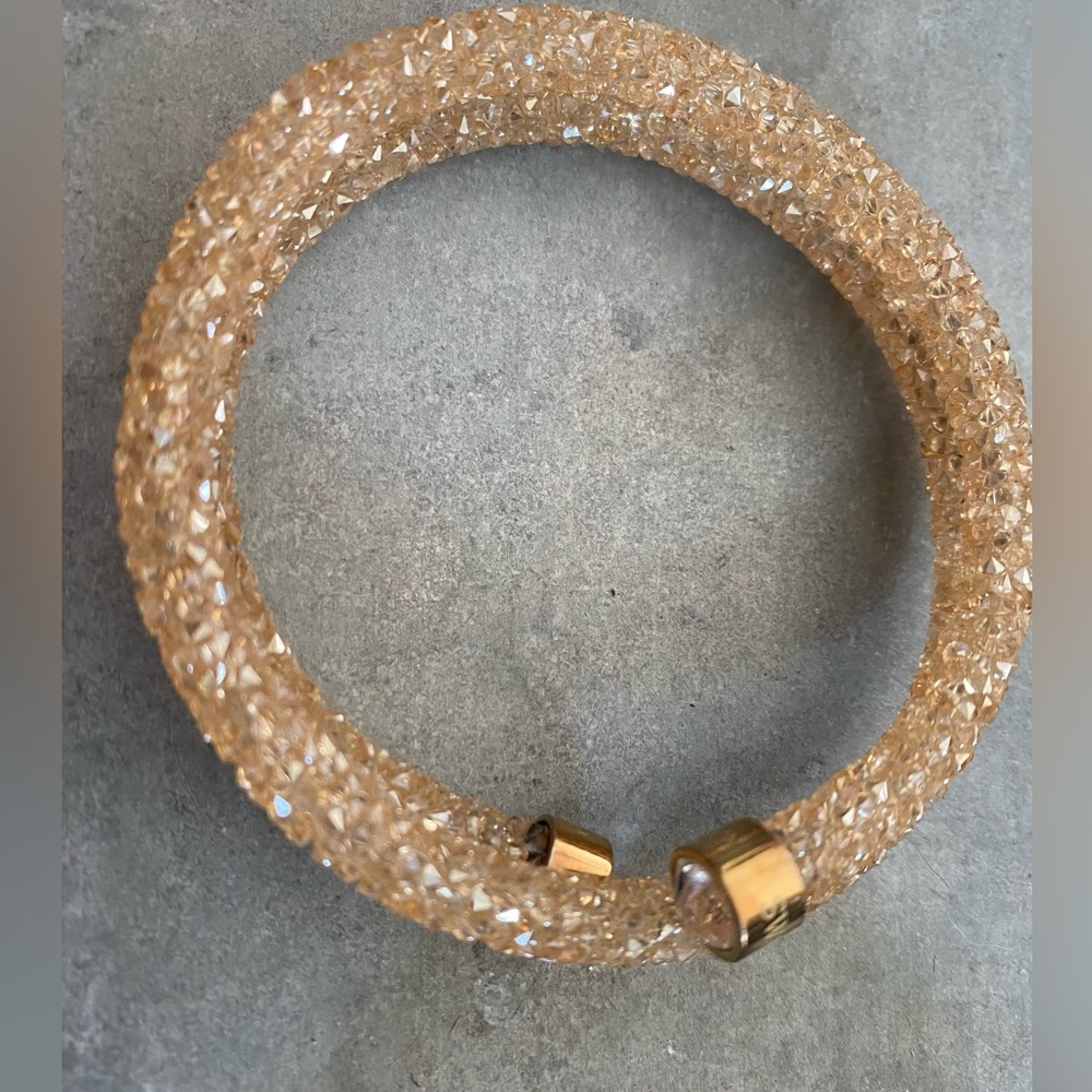 Swarovski Crystaldust bangle ( or choker) - Gold